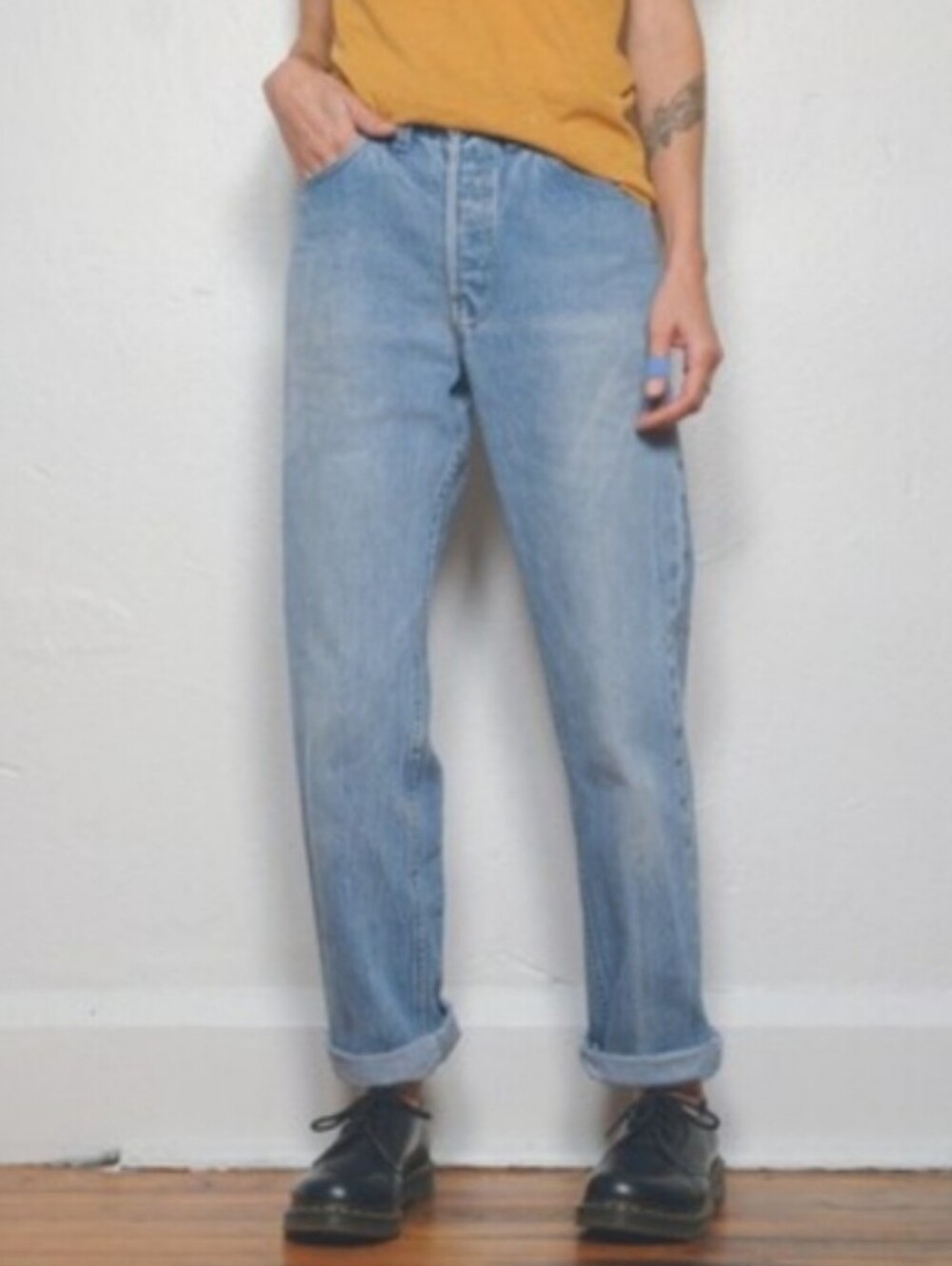 Vintage Levi'S 501 Light Wash Mens Size 32x30 Button Fly Cotton Blue Jeans